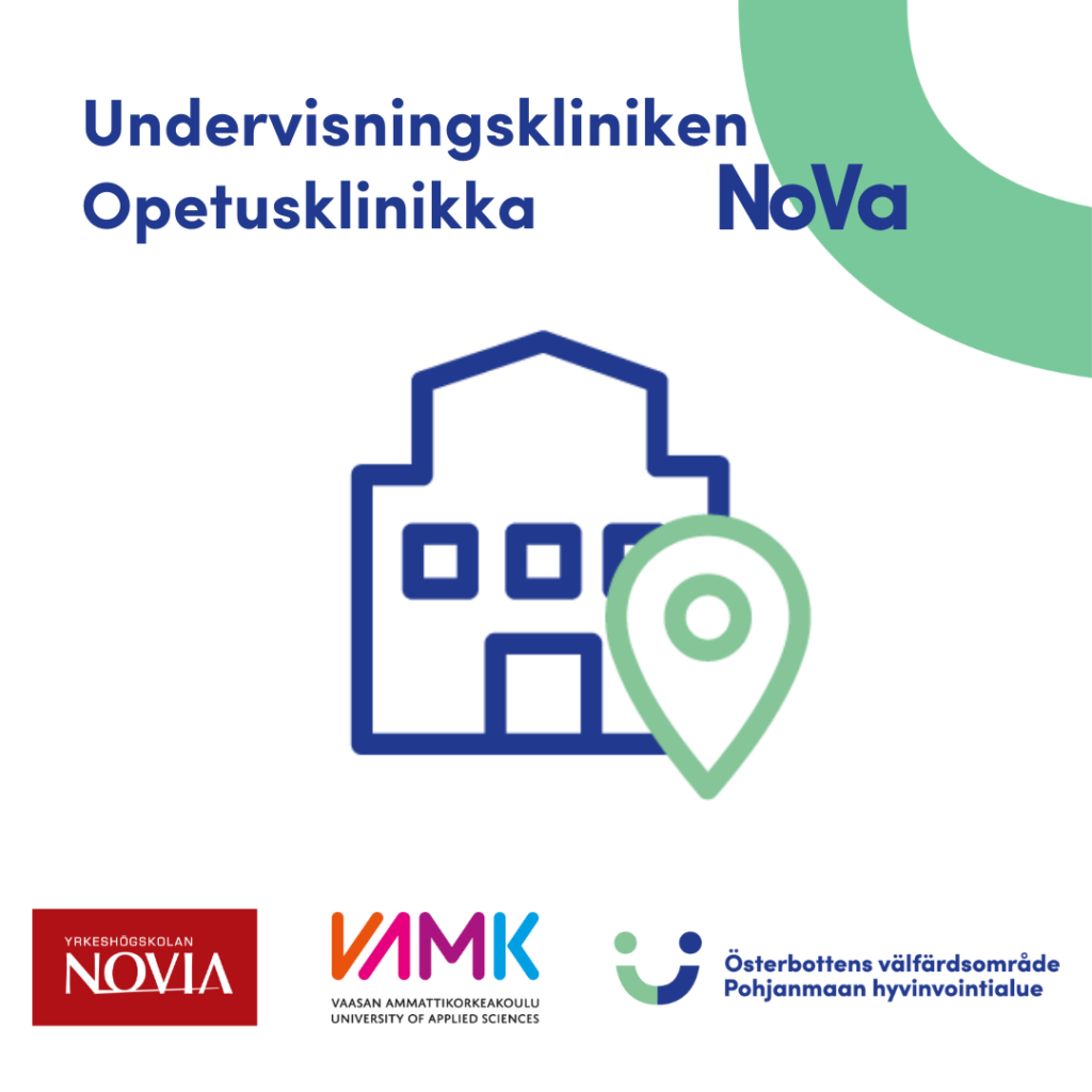Novian, VAMKin ja Pohjanmaan hyvinvointialueen opetusklinikka NoVa avautuu syyskuussa 2024 Aleressa