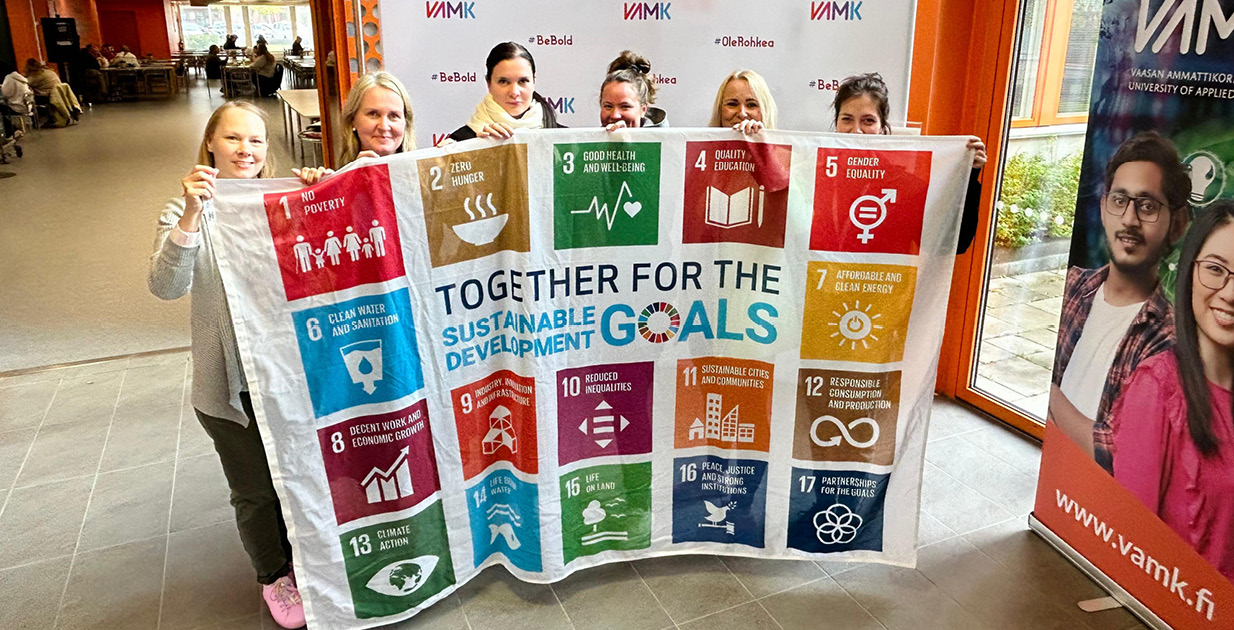 VAMK participates in a global campaign to promote sustainable development goals